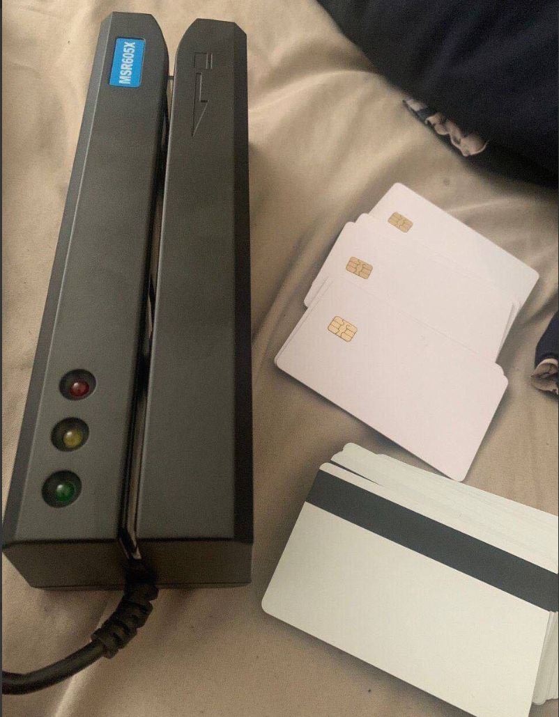 Card scanner with cloned cards
